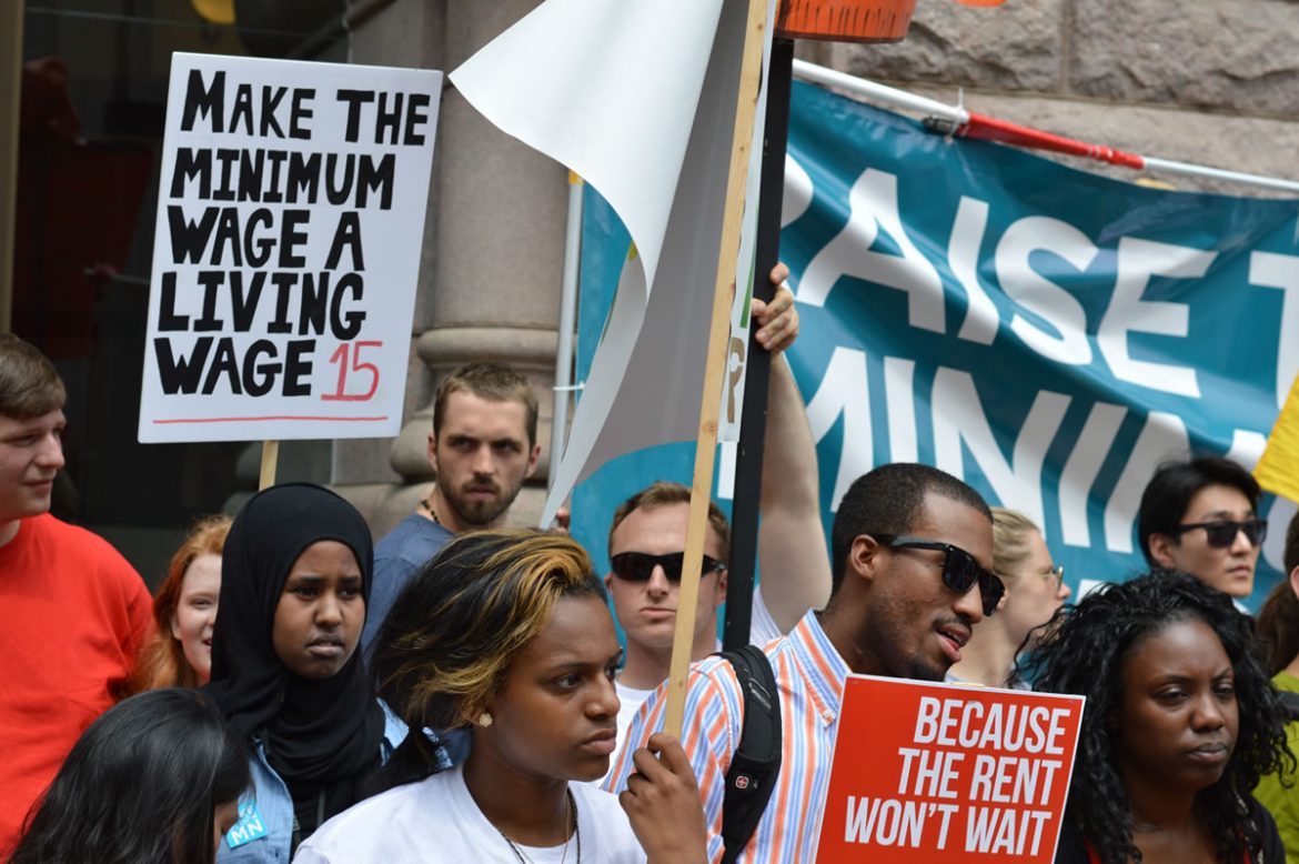 Hundreds March On Minneapolis City Hall For Worker Rights Higher Wages