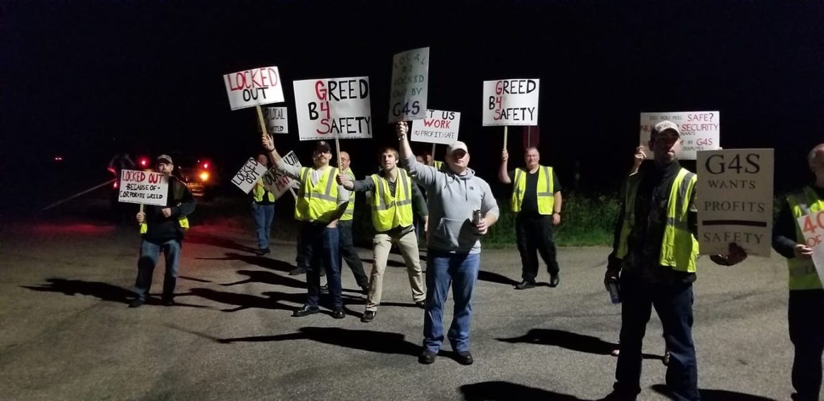 Picket at Monticello Power Plant