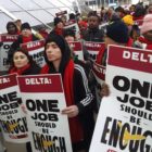 Airport Worker Protest