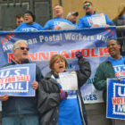 Postal Employees Protest