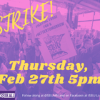 SEIU Strike Banner