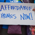 Affordable Housing Protest