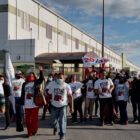 Worker protest in Mexico