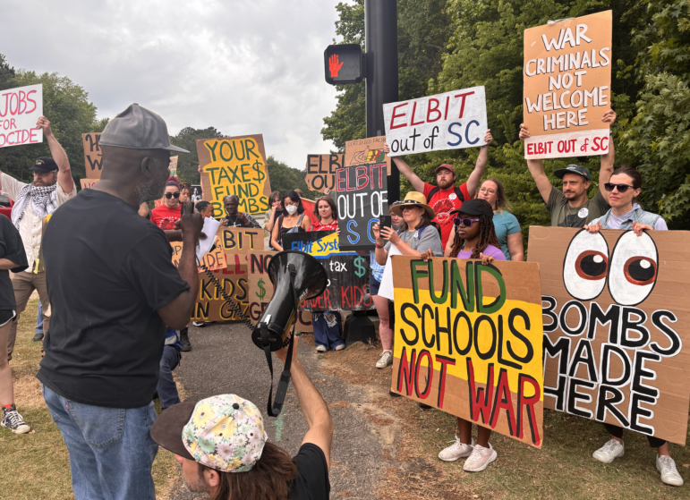 In South Carolina, a May Day Picket of Israeli Weapons Company Supplying Munitions Used in Lebanon